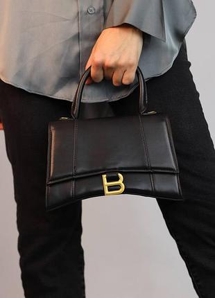 Стильная женская сумка в стиле balenciaga hourglass lack