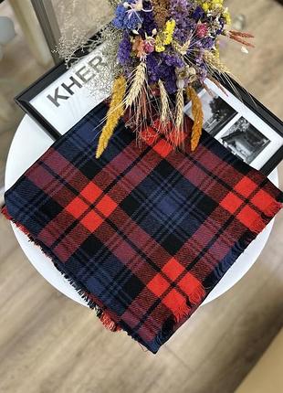 Теплый зимний шарф в клетку , клетчатый шарф sinsay