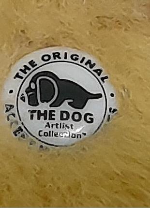The original the dog collection -іграшка м'яка плюшева вінтажна - милий песик з ошийником - 15 см