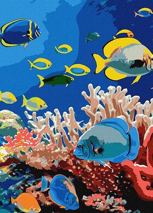 Картина по номерам пейзаж. подводный мир 40*50 см идейка kho 6704