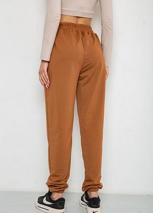 Спортивные штаны женские, цвет коричневый