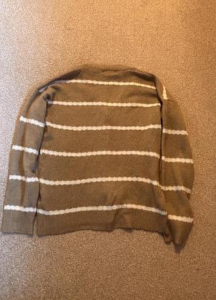 Теплий смугастий кардиган 3