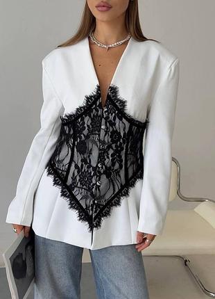 Ажурный жакет🤍
