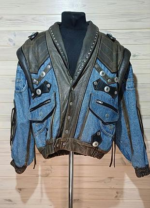 Эксклюзивная куртка - жилетка john f. gee размер 52-54
 исключительно оригинальный и смелый предмет одежды, представляющий собой гибрид куртки-жилетки