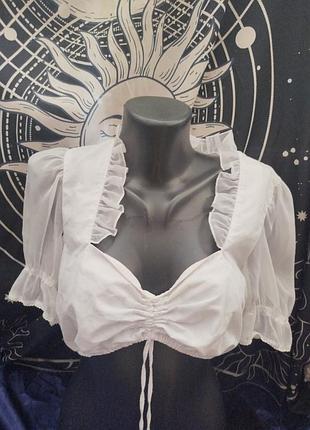 Австрийская баварская блузка блуза топ под дырь