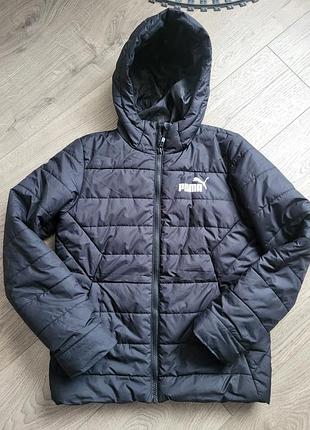 Демисезонная черная куртка puma, 152