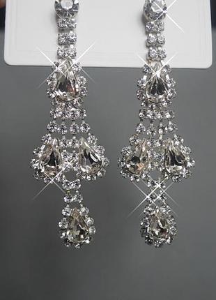 Большие индийские сережки, украшение к сари