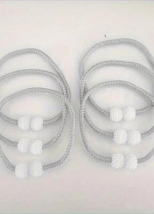 1 шт. перловий затискач для штор сирій не магнітний.