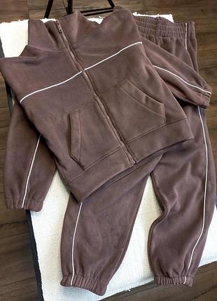 Костюмчик мега теплий та якісний ❄️🤎 фліс - полар 🔥