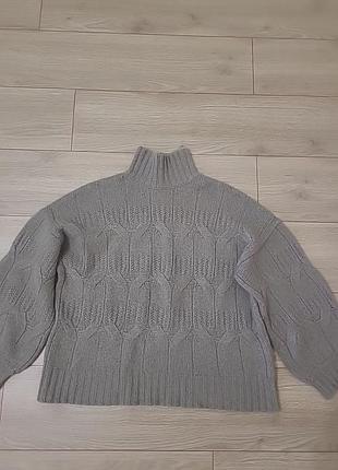 Объемный свитер massimo dutti шерсть