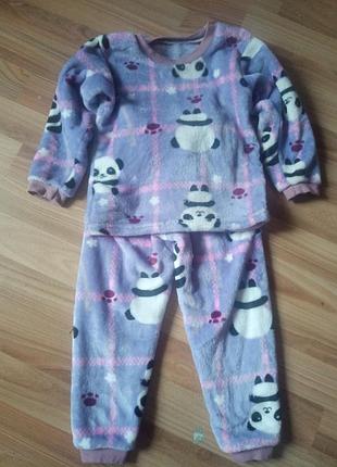 Теплые махровые пижамки