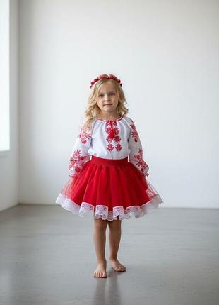 Костюм-вышиванка для девочки, вышитые костюмы для девочек