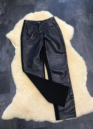 Брюки из кожи натуральной
