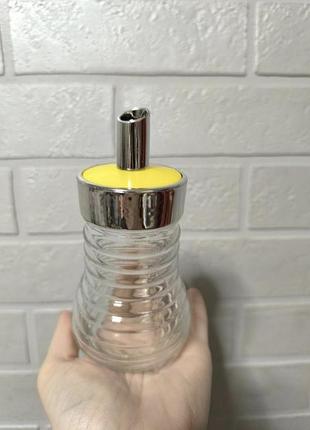 Стеклянная банка емкость для меда,цукру, сыпучих