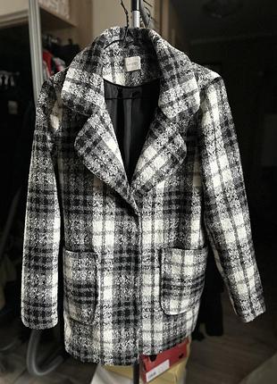 Пальто піджак в клітинку