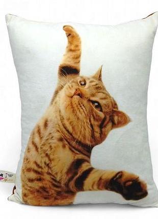 Декоративна подушка "кіт летящий" 40х50