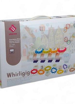 Конструктор пластиковий з шестернями "whirligig", 62 деталі