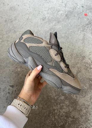 Adidas yeezy boost 500 brown кроссовки