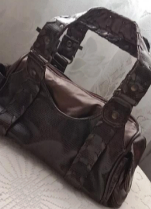 Дамская сумочка- малышка коричневого цвета