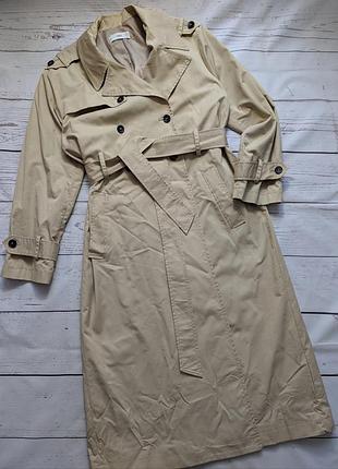 Бежевый тренч, плащ mango