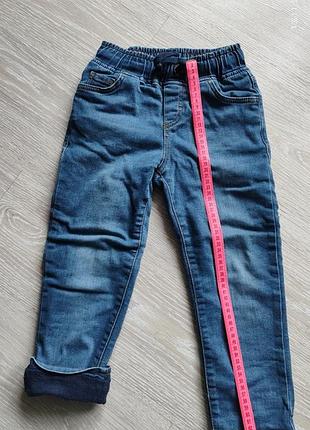 Теплые штаны для мальчика на флисе, р.110-116.