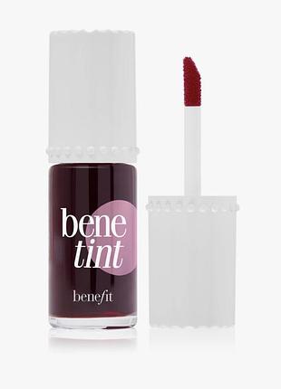 Benefit benetint cheek & lip stain рідкий пігмент для губ та щік rose 6 ml