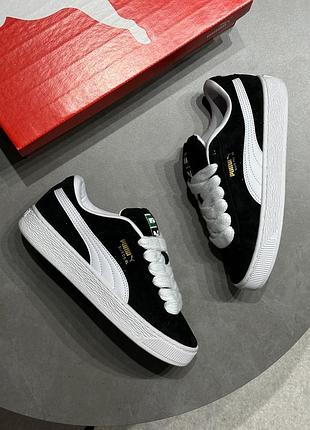 Кросівки puma suede xl black/white