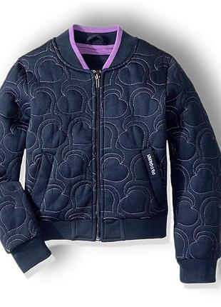 Тепла куртка флісова бомберка limited too girls' too heart quilt! 10-12 років