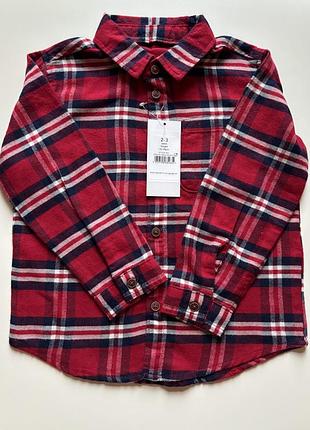 Сорочка на хлопчика у клітинку 2/3, 4/5 років , сорочка дитяча george