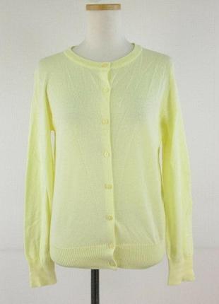 Яркий лимонный кардиган