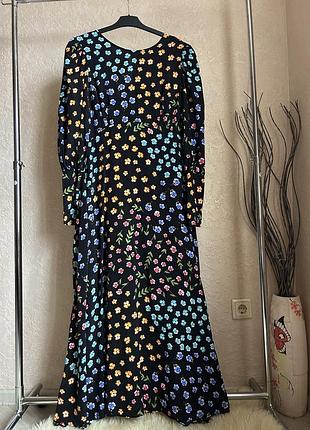 Oasis довга сукня 14 р  віскоза