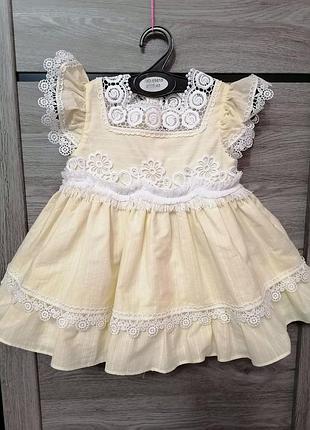 Платье платье сарафан одежда на девочку 12 месяцев, платье на девочке