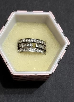 Серебряная кольца широкая, серебряное кольцо с фианитами
