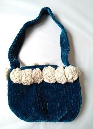 Сумка тедди вязаная handmade