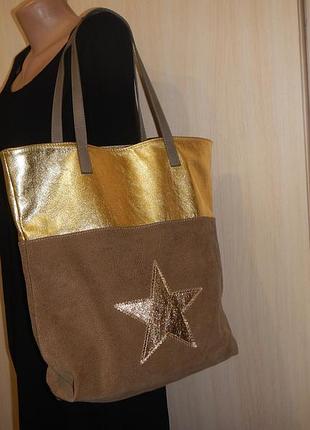 Кожаная сумка тоут италия