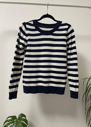 Женская кофта свитер в полоску м