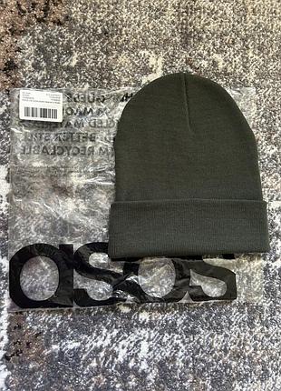 Шапка біні beanie колір хакі