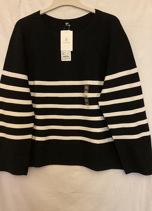 Японский женский 3d knit свитер черный из 100% хлопка