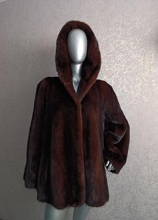 Шикарная норковая шуба, шубка. очень большой размер. батал. идеал. 70 см