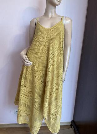 Итальянское бутиковое кружевное платье / m/