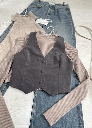 Графітовий жилет shein
