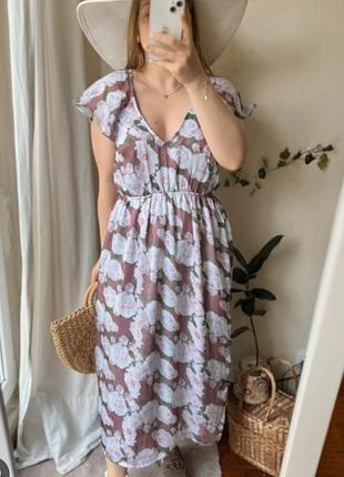 Платье в цветочный принт