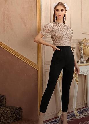 Комбінезон з паєтками брючний