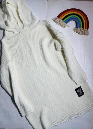 Подовжений светр туніка худі теплий