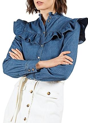 Эффектная рубашка блуза ted baker 4