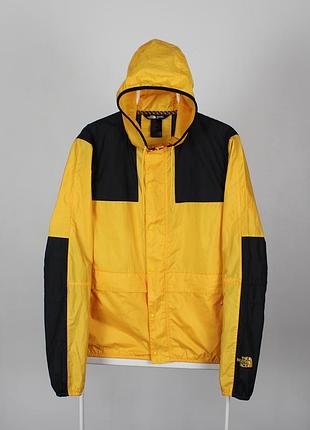 The north face мужская куртка с м желтая легкая