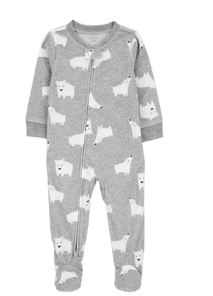 Флисовый человечек с закрытыми стопами для ребенка