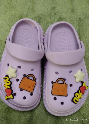 Кроксы детские для девочки,26р.