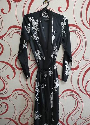 Атласный халат s 36