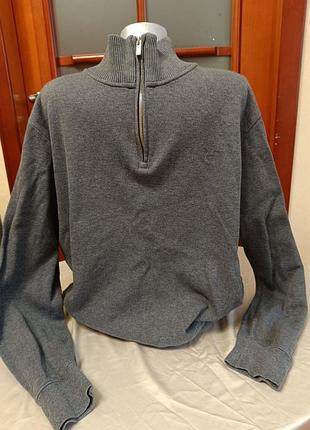 Джемпер светр полузамок у графітовому кольорі